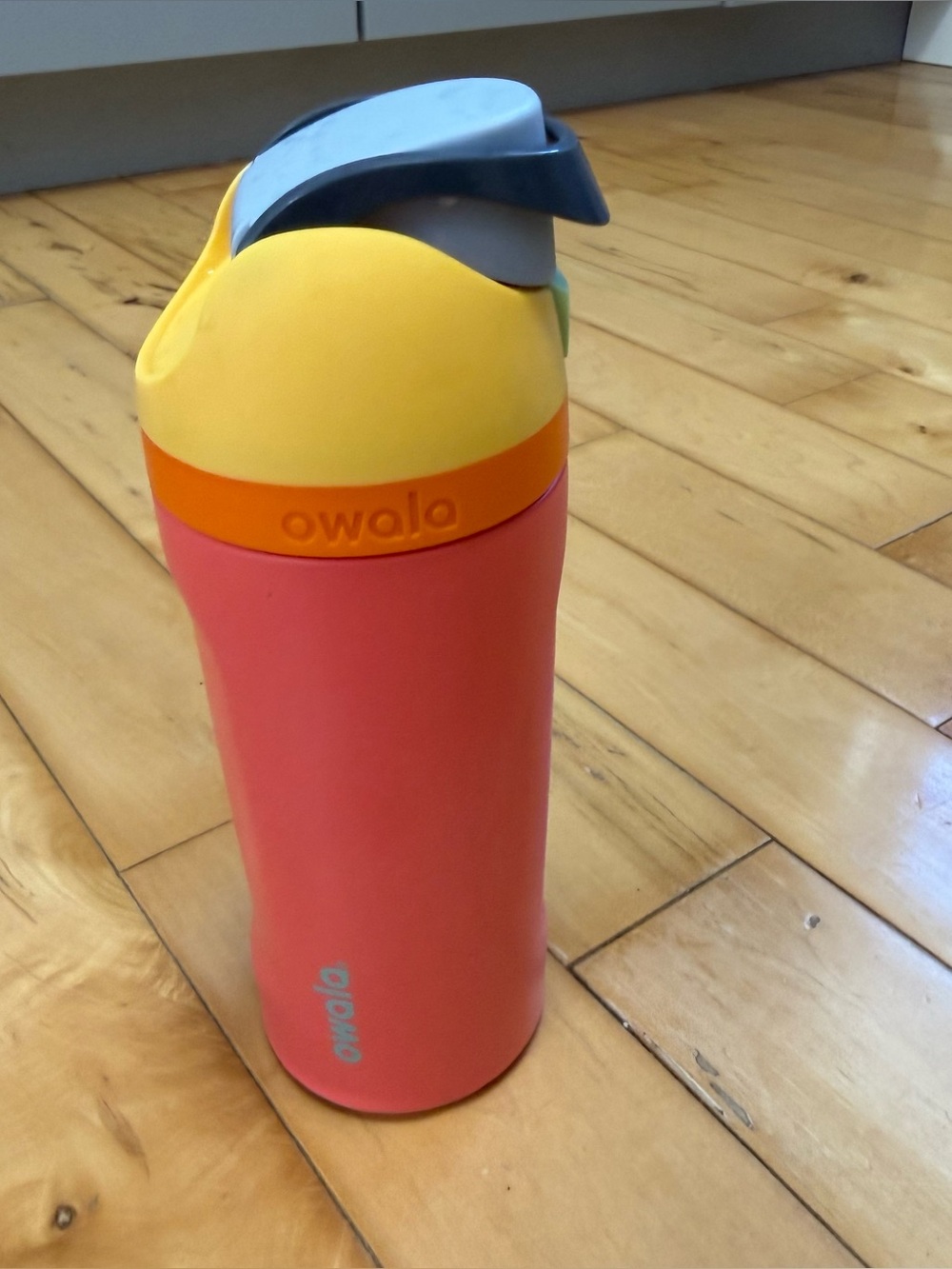 Owala Kids Pink and Yellow Insulated Water Bottle